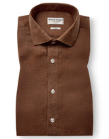 BS Perth Casual Slim Fit Shirt - Toffee