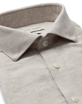 BS Burnie Casual Slim Fit Shirt - Sand