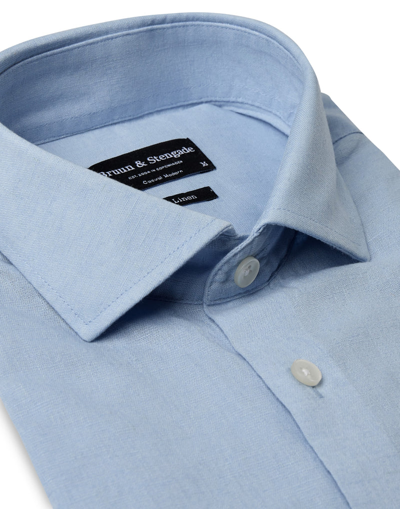 BS Lott Casual Modern Fit Shirt - Light Blue