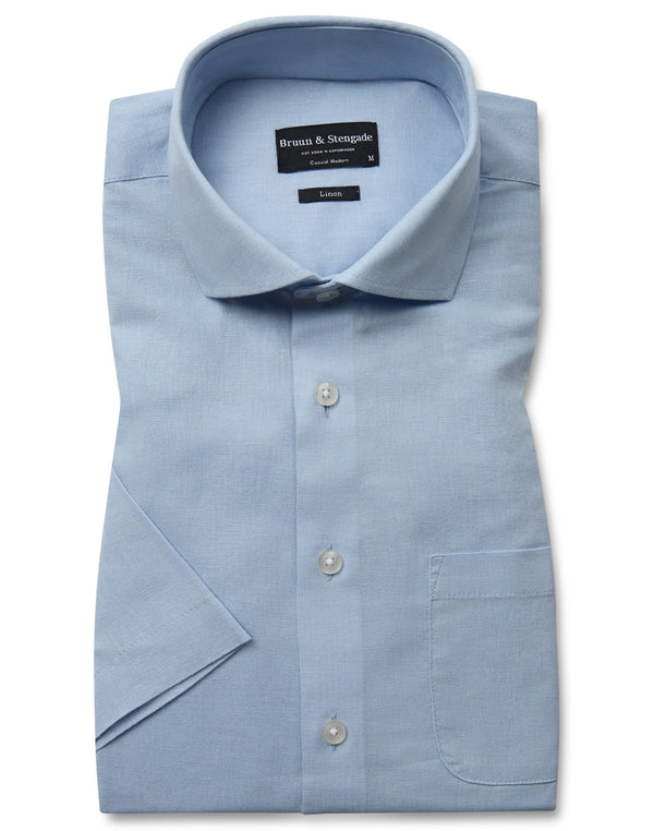 BS Lott Casual Modern Fit Shirt - Light Blue