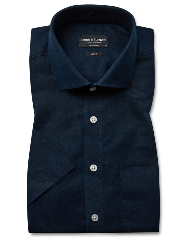 BS Lott Casual Modern Fit Shirt - Navy