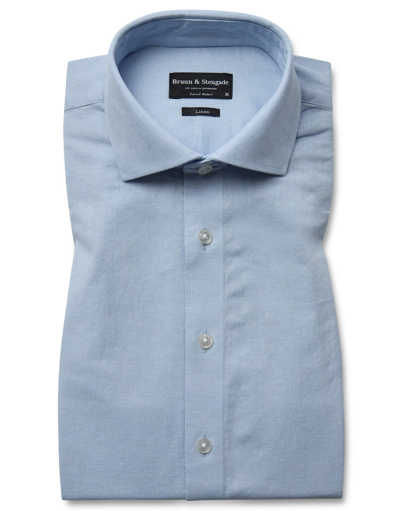 BS Butkus Casual Modern Fit Shirt - Light Blue