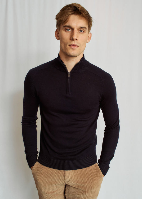 BS Pelle Regular Fit Knitwear - Navy