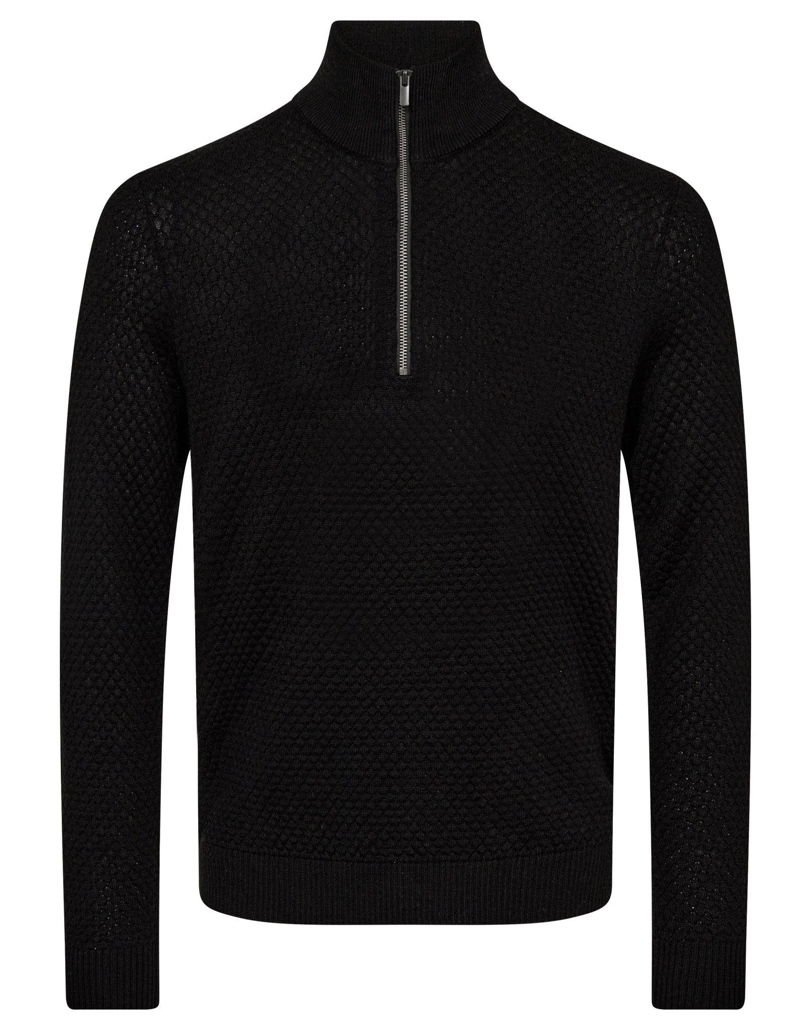 BS Innes Regular Fit Knitwear - Black