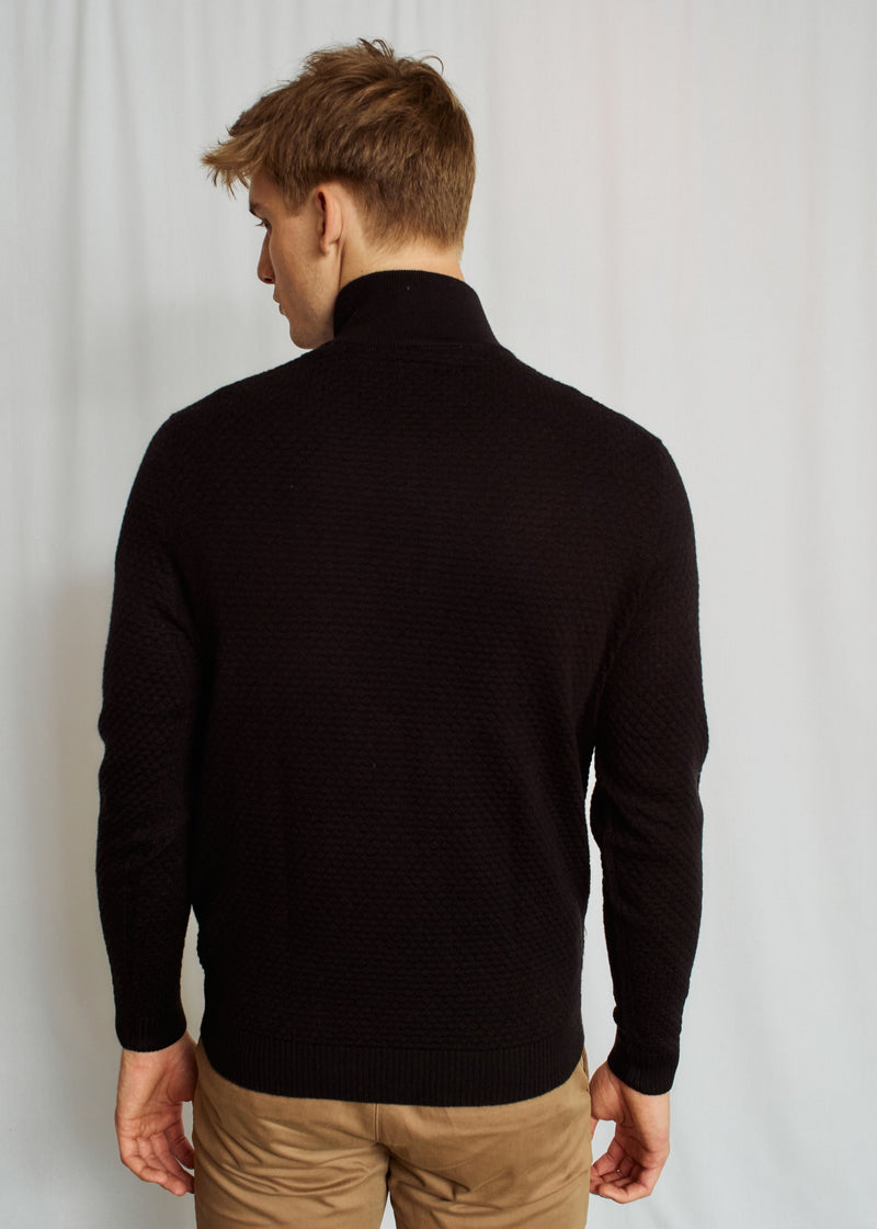 BS Innes Regular Fit Knitwear - Black