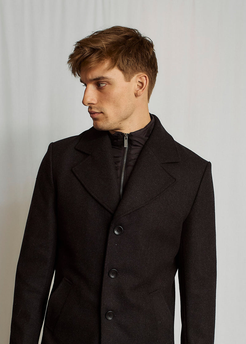 BS Portmore Slim Fit Coat - Charcoal