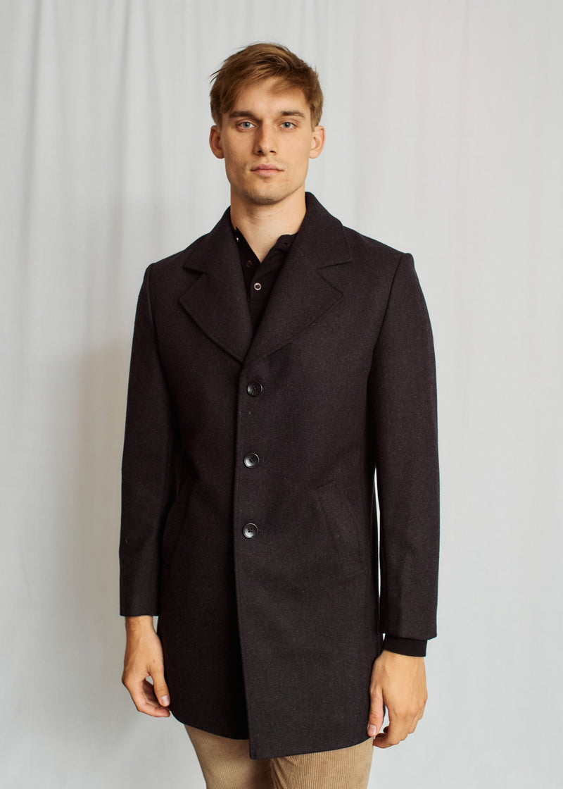 BS Portmore Slim Fit Coat - Charcoal