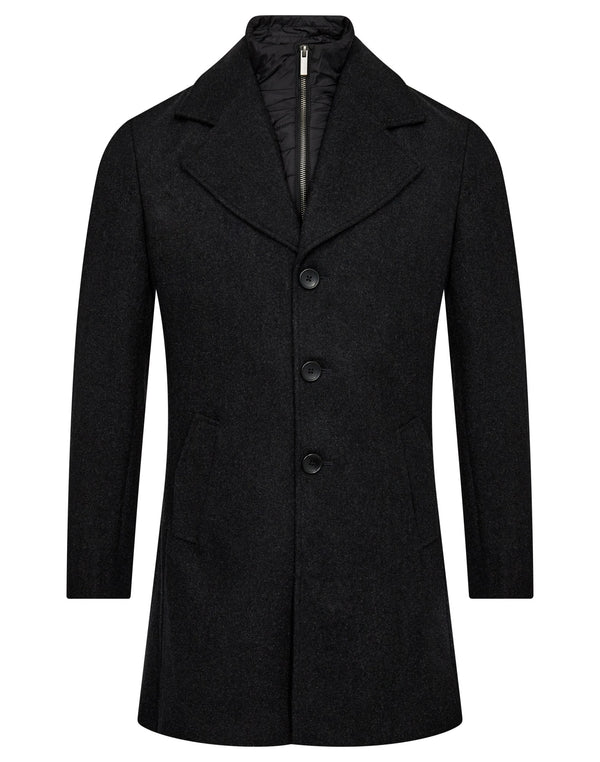 BS Portmore Slim Fit Coat - Charcoal