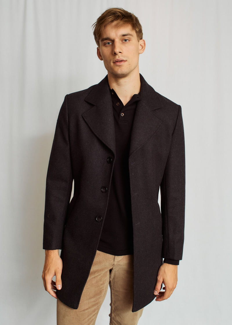 BS Portmore Slim Fit Coat - Charcoal