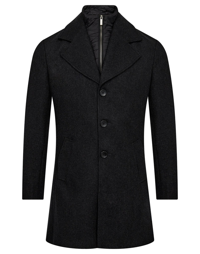 BS Portmore Slim Fit Coat - Charcoal