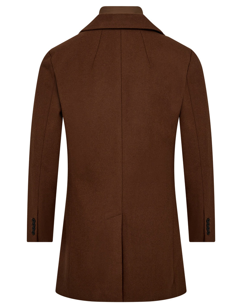 BS Portmore Slim Fit Coat - Tobacco