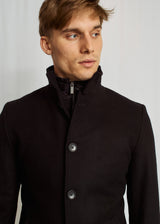 BS Ontario Slim Fit Coat - Black