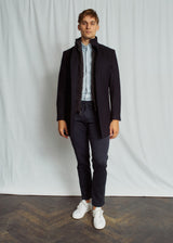 BS Ontario Slim Fit Coat - Navy