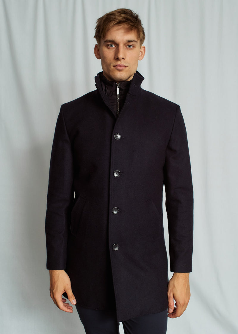 BS Ontario Slim Fit Coat - Navy