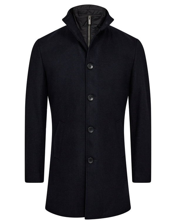 BS Ontario Slim Fit Coat - Navy