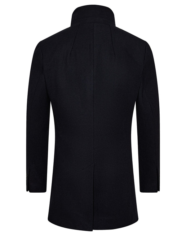 BS Ontario Slim Fit Coat - Navy
