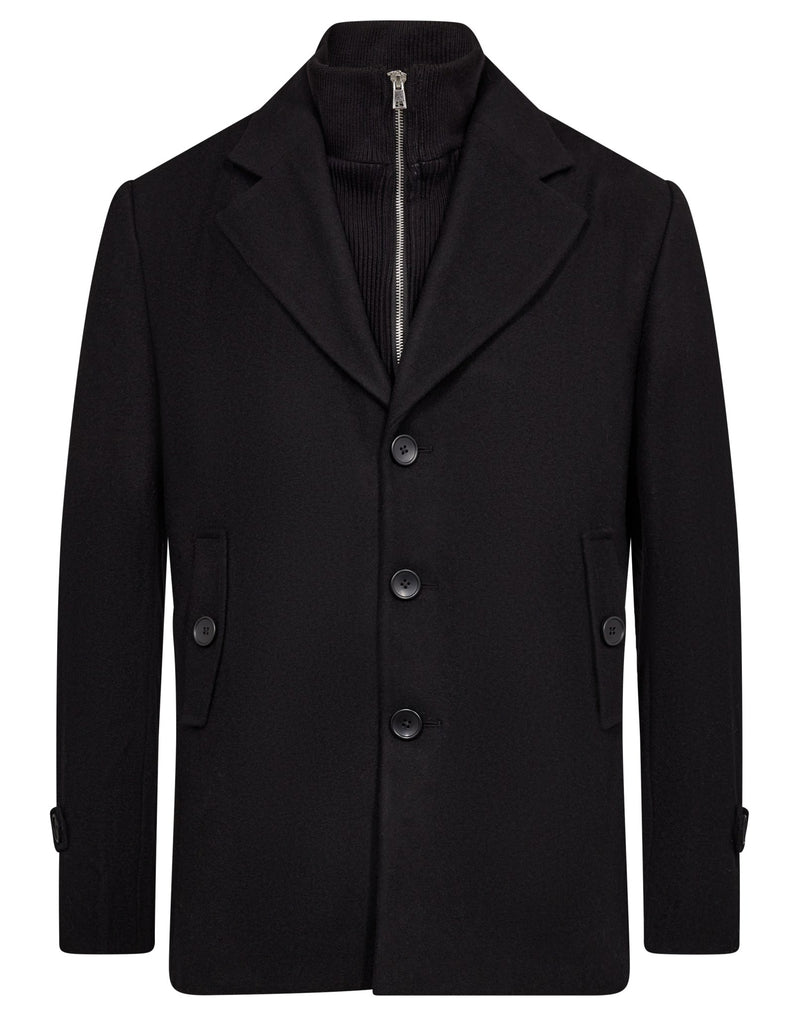 BS Kodiak Regular Fit Coat - Black