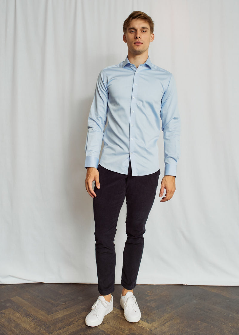 BS Harris Slim Fit Shirt - Light Blue