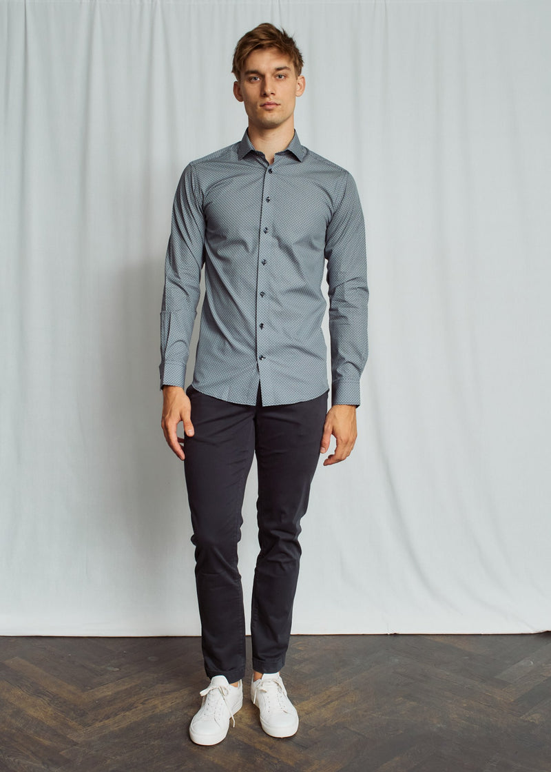 BS Howard Slim Fit Shirt - Dark Blue