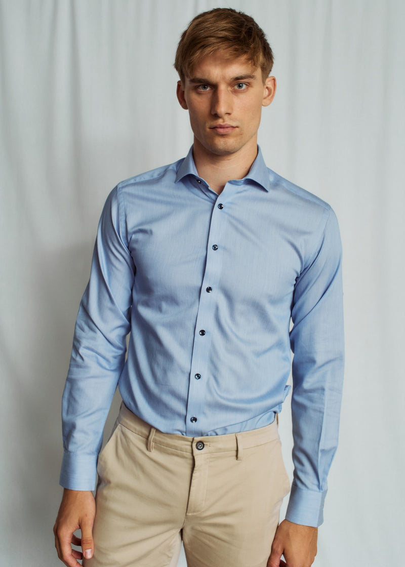 BS Ibaka Slim Fit Shirt - Blue