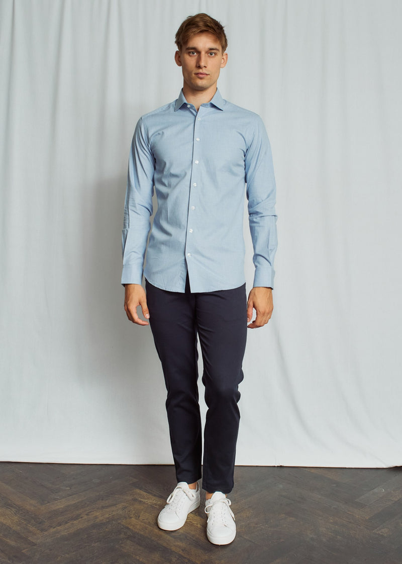 BS Kristaps Slim Fit Shirt - Light Blue