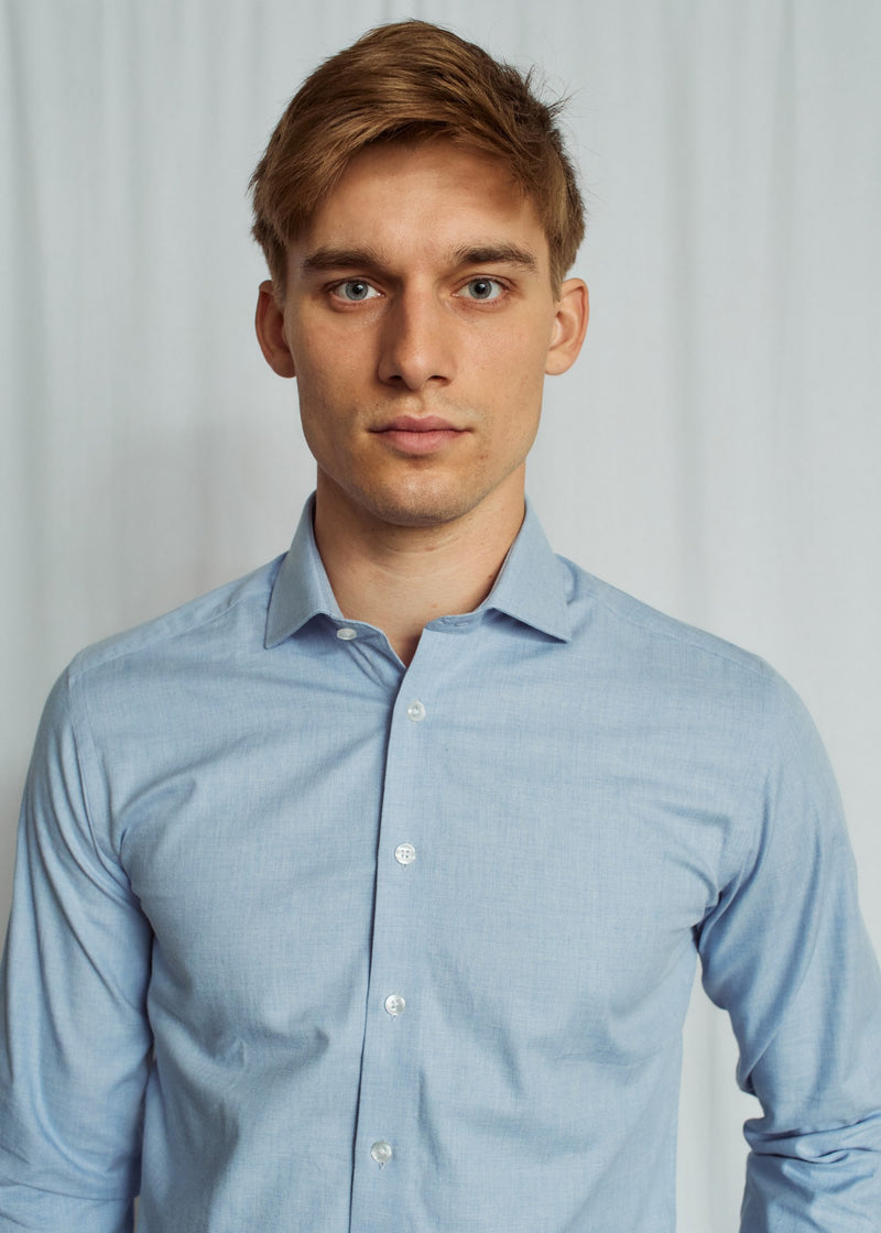 BS Kristaps Slim Fit Shirt - Light Blue