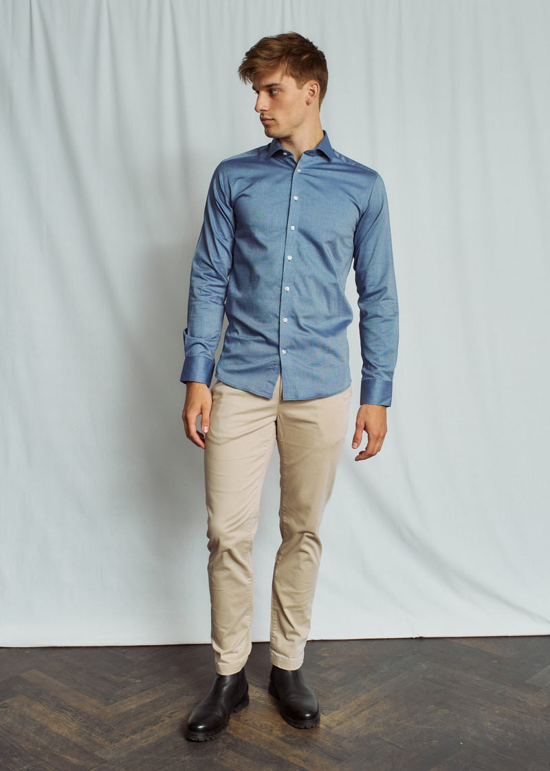 BS Rubio Slim Fit Shirt - Blue