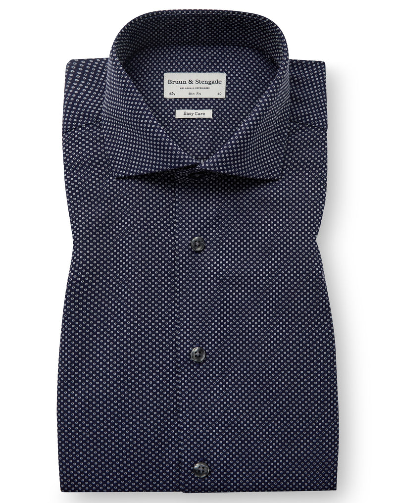 BS Tyreke Slim Fit Shirt - Navy