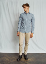 BS Whiteside Slim Fit Shirt - Blue