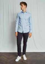 BS Wiggins Slim Fit Shirt - Light Blue