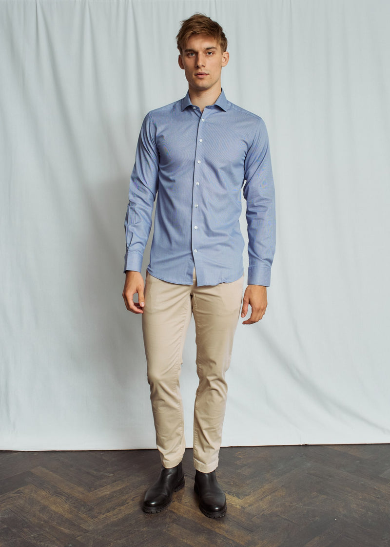 BS Devin Modern Fit Shirt - Blue