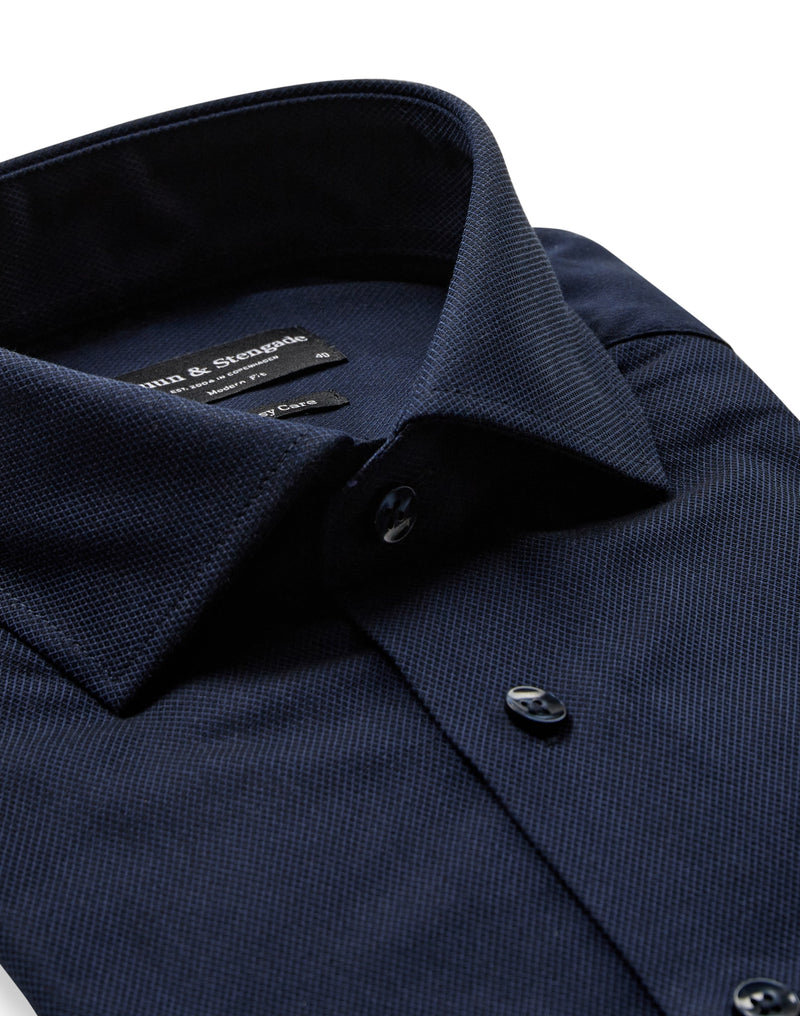 BS Carmelo Modern Fit Shirt - Navy