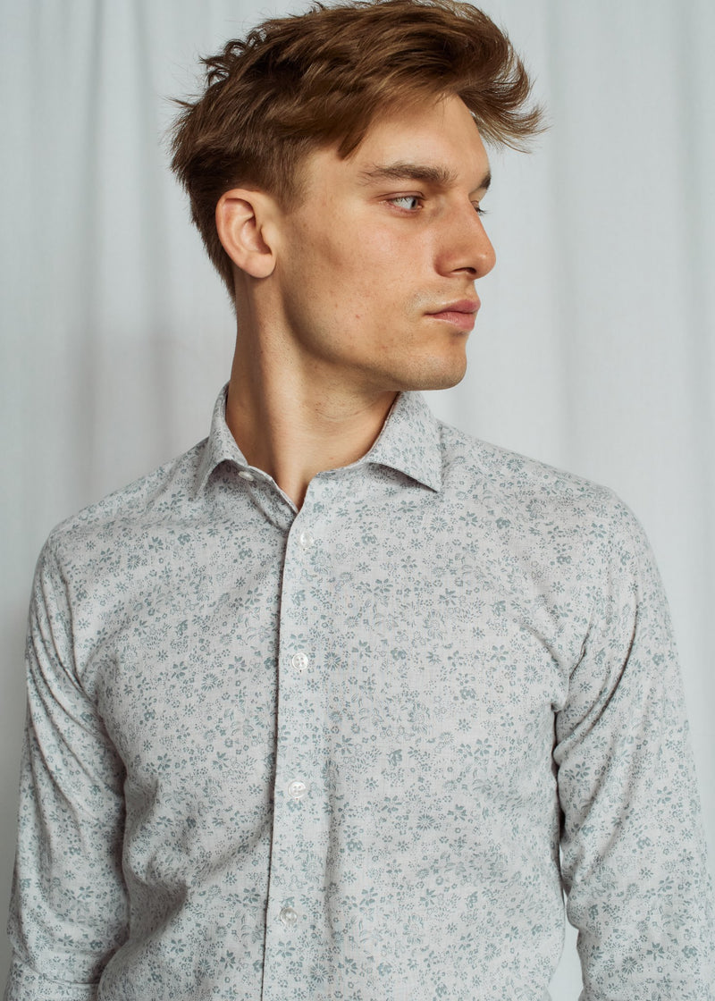 BS Rudy Modern Fit Shirt - Light Grey