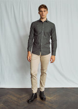 BS Wall Modern Fit Shirt - Dark Green