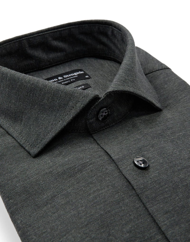 BS Wall Modern Fit Shirt - Dark Green