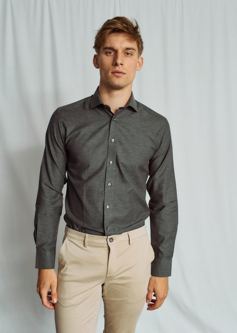 BS Wall Modern Fit Shirt - Dark Green