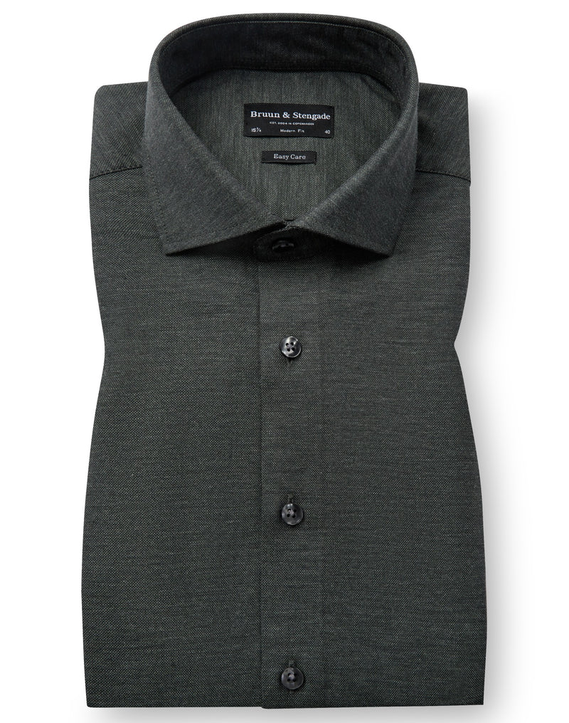 BS Wall Modern Fit Shirt - Dark Green