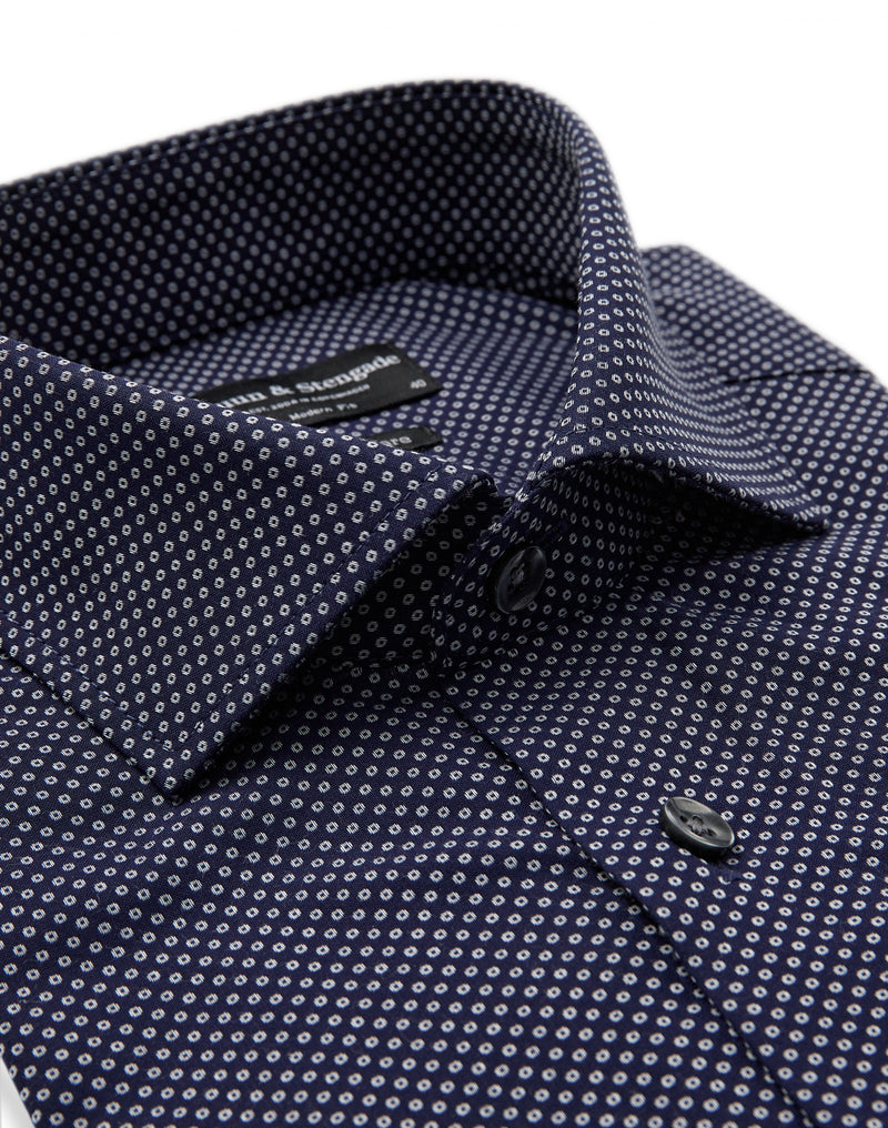 BS Teague Modern Fit Shirt - Navy