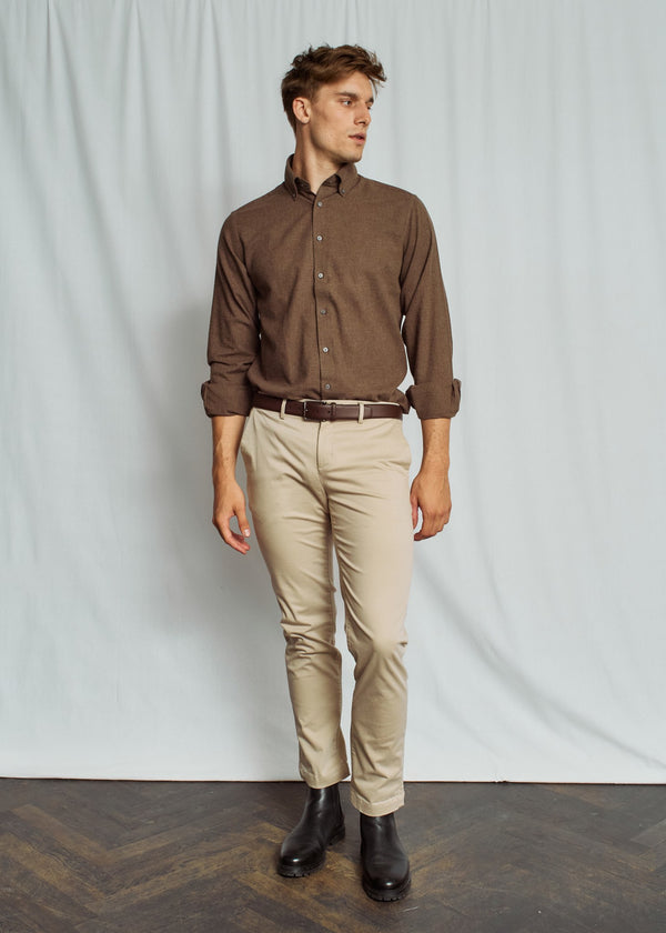 BS Muriel Casual Modern Fit Shirt - Brown