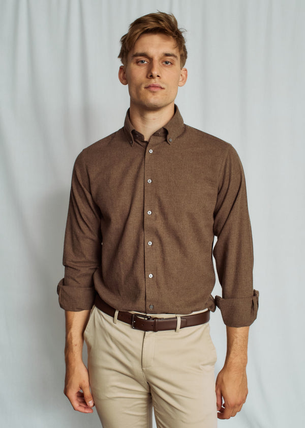 BS Muriel Casual Modern Fit Shirt - Brown