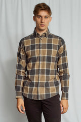 BS Wilton Casual Modern Fit Shirt - Brown