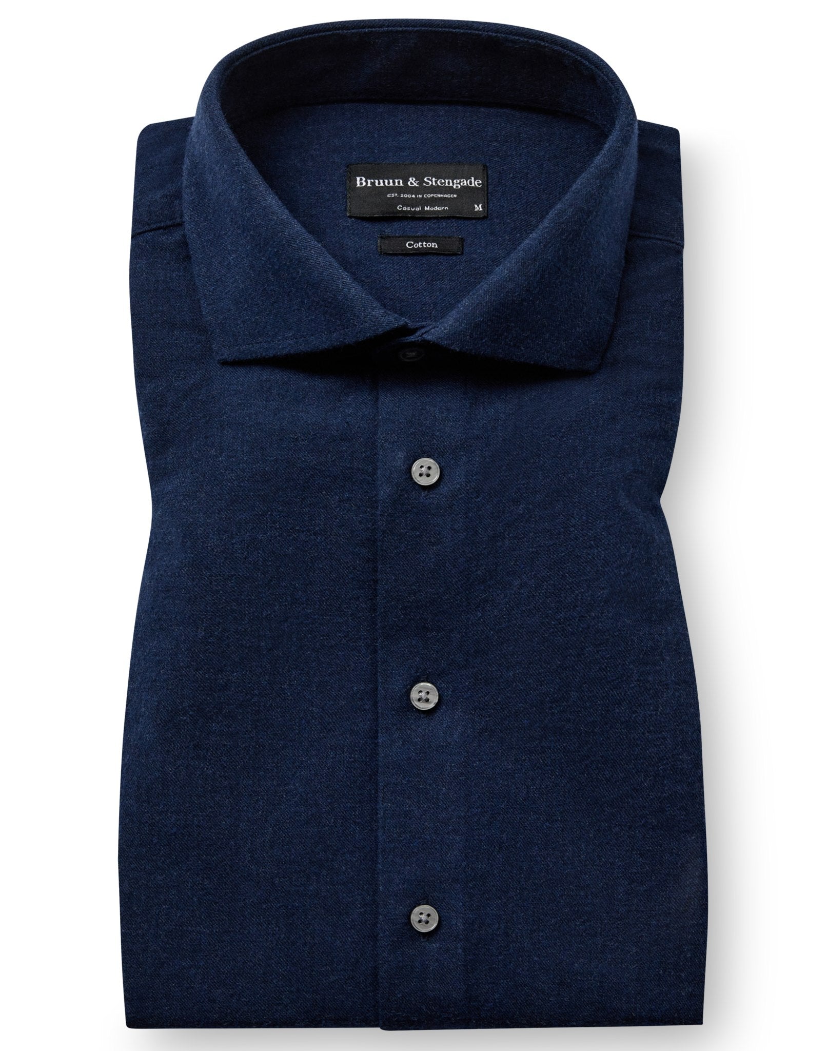 BS Brush Casual Modern Fit Skjorte - Blue