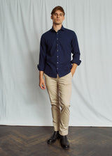 BS Brush Casual Modern Fit Shirt - Blue