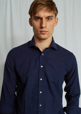 BS Brush Casual Modern Fit Shirt - Blue