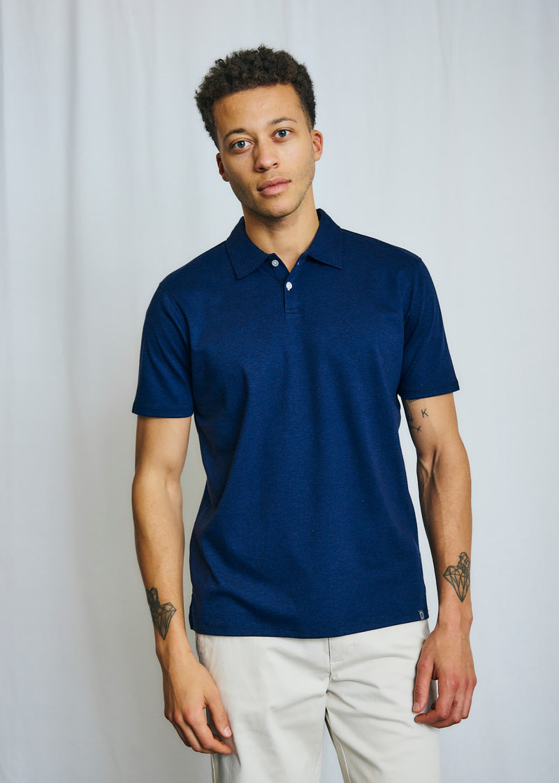 BS Ishigaki Regular Fit Polo - Navy