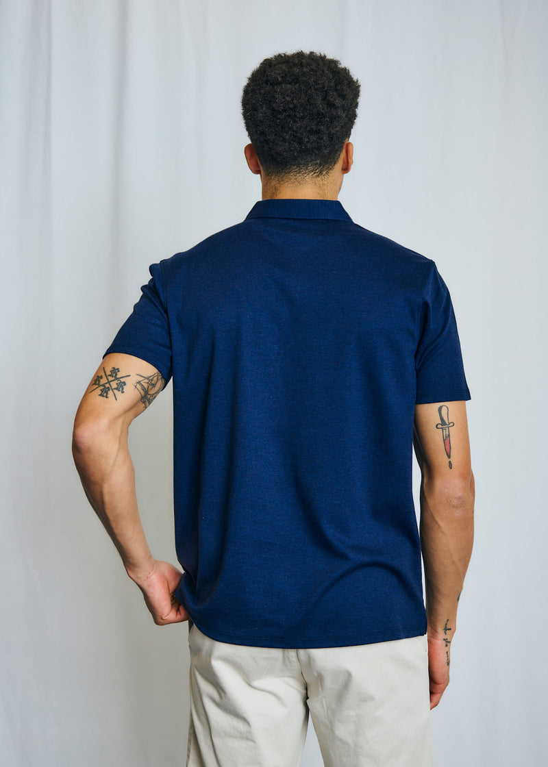 BS Ishigaki Regular Fit Polo - Navy