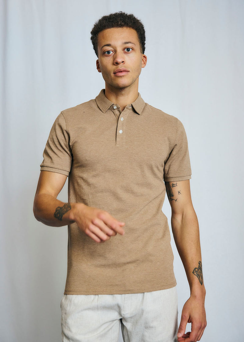 BS Taketomi Regular Fit Polo - Brown