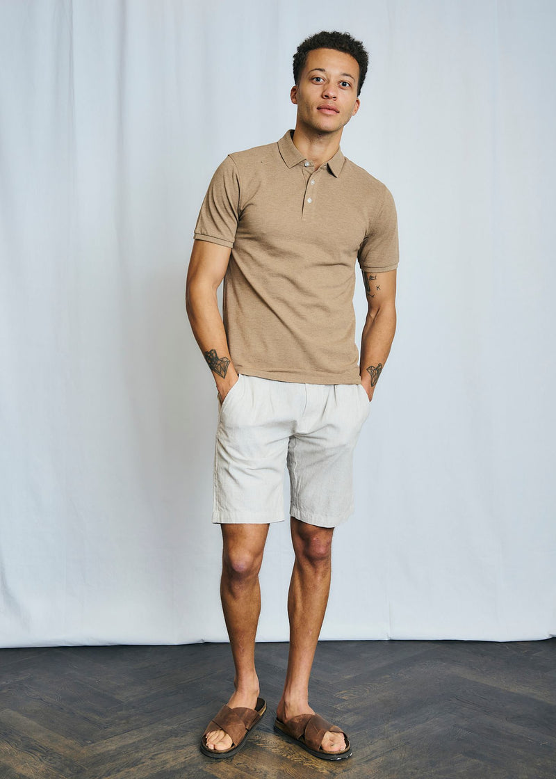 BS Taketomi Regular Fit Polo - Brown