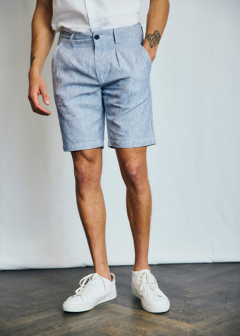 BS Apollon Regular Fit Shorts - Navy/White