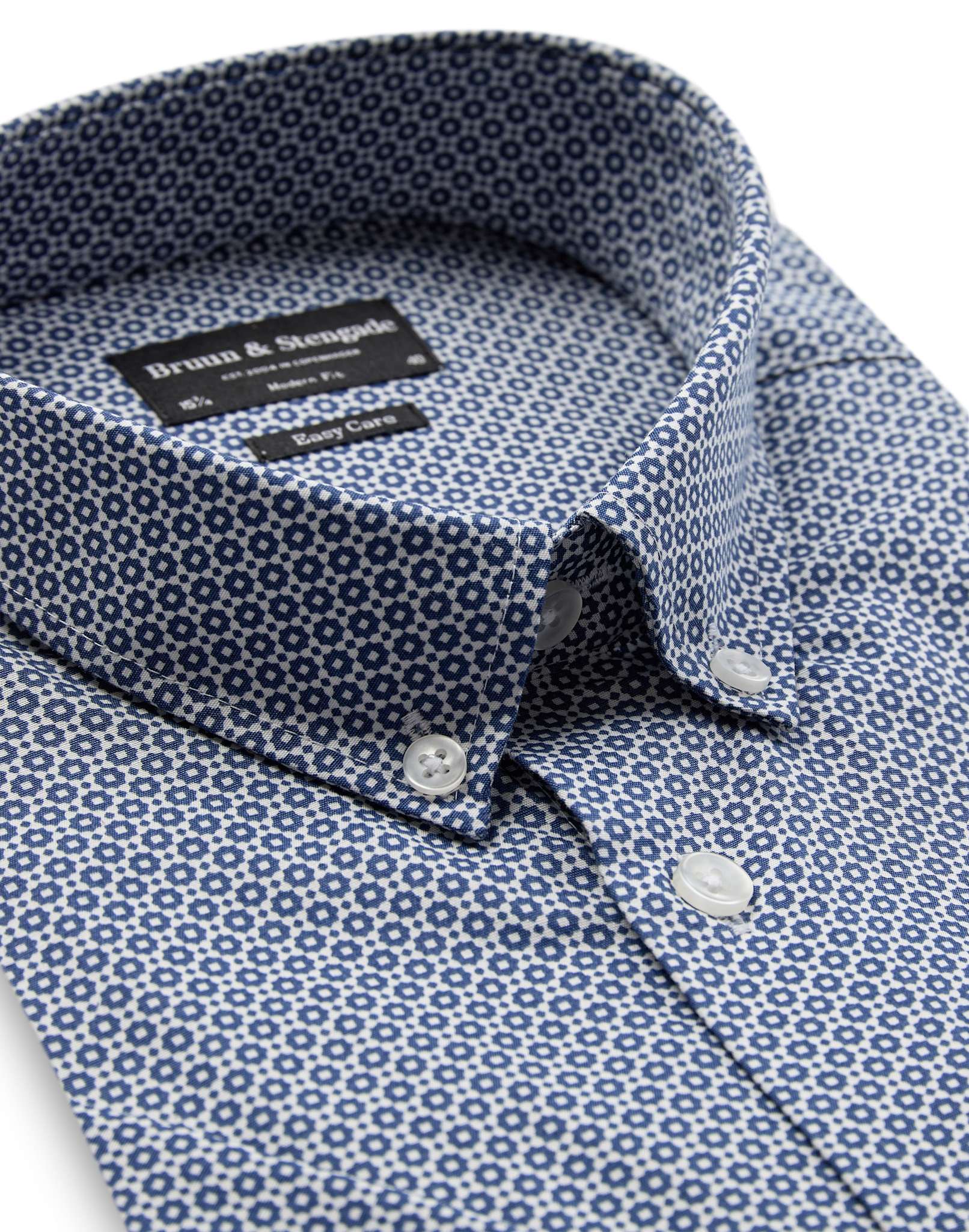 BS Facundo Modern Fit Shirt - Dark Blue